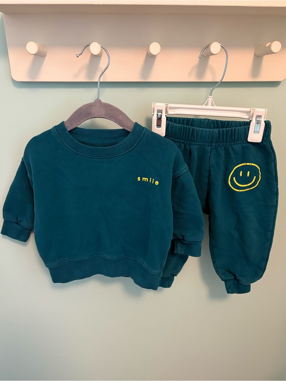 The Littlest Teal Smile Sweatshirt & Jogger Set